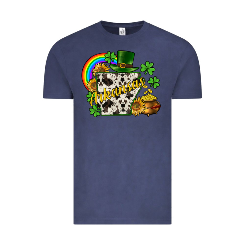 Arkansas Map St. Patrick's Vintage Tee by CowGirlArtShop | Teevron