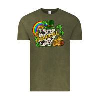 Vintage Olive Arkansas map St. Patrick's Vintage Tee - CowGirlArtShop