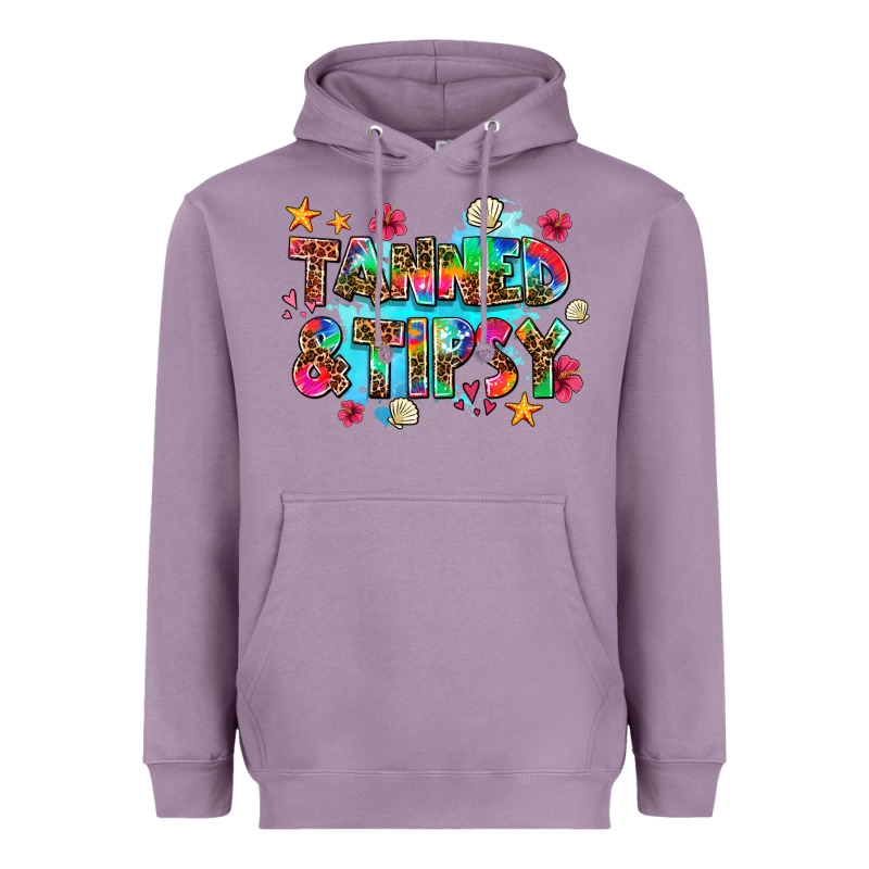 Tanned And Tipsy Heavyweight Hoodie by AdoDesignShop | Teevron