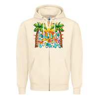 Sandshell summer waves and sun Zipper Hoodie - BarkalooDesign