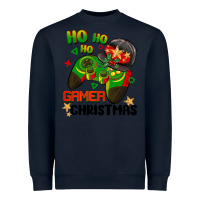 Navy ho ho ho gamer Christmas Heavyweight Sweatshirt - BarkalooDesign