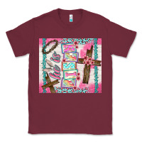 Burgundy he is risen Classic Tee - TumblerDesignByShophia