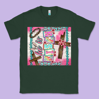 He Is Risen Classic Tee Designed By Tumblerdesignbyshophia