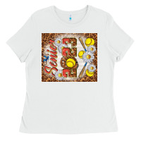 White senior 2023 softball Ladies Tee - TumblerDesignByShophia