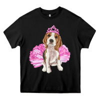 Black balerina beagle with tutu Heavy Core Tee - RanaPortraitStore