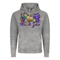 Cloud Rock Peace love crawfish Mardi Gras skeleton hand Vintage Hoodie - FaDigitalArtStudio