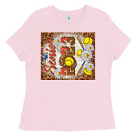 Bubblegum Pink senior 2023 softball Ladies Tee - TumblerDesignByShophia