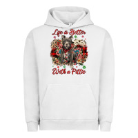 Pigment Lunar Rock Christmas life is better with a pittie Urban Hoodie - JahusDesignShop