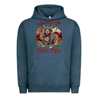 Pigment Midnight Navy Christmas life is better with a pittie Urban Hoodie - JahusDesignShop