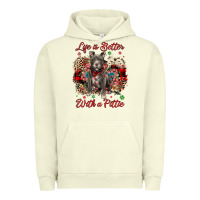 Pigment Pistachio Christmas life is better with a pittie Urban Hoodie - JahusDesignShop