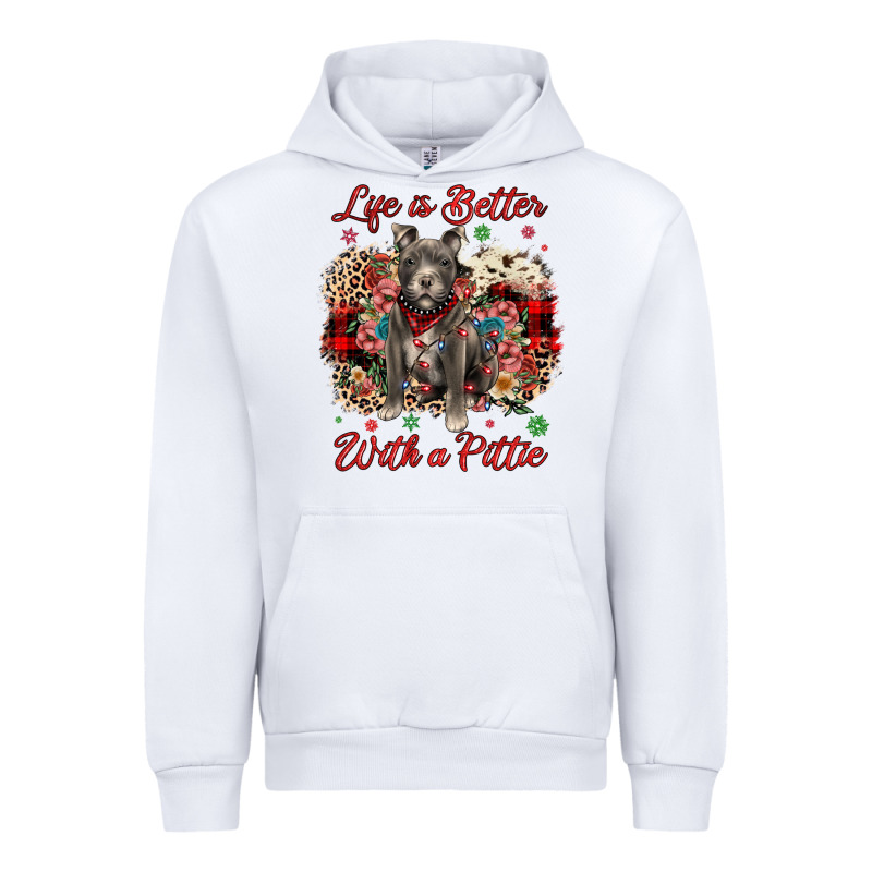 Christmas Life Is Better With A Pittie Urban Hoodie by JahusDesignShop | Teevron