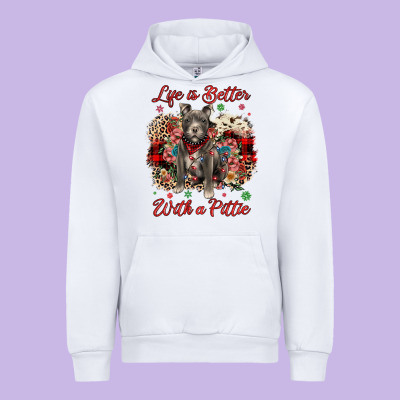 Christmas Life Is Better With A Pittie Urban Hoodie Designed By Jahusdesignshop