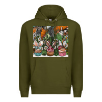 Army Green easter Premium Hoodie - CowhideDigitalArt
