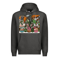 Charcoal Heather easter Premium Hoodie - CowhideDigitalArt
