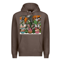 Coffee easter Premium Hoodie - CowhideDigitalArt