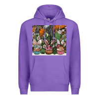 Purple easter Premium Hoodie - CowhideDigitalArt