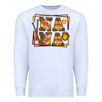 White softball  nana Premium Sweatshirt - AdoDesignShop