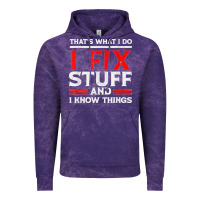 Cloud Purple Funny I Fix Stuff And I Know Things That's What I Do Funny T Shirt Vintage Hoodie - maiPhamDesign