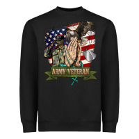 Black army veteran  pray Heavyweight Sweatshirt - BarkalooDesign