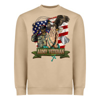Mushroom army veteran  pray Heavyweight Sweatshirt - BarkalooDesign