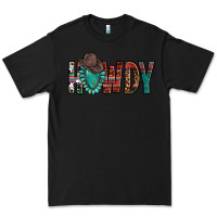 Black Western Howdy Gemstone Cowboy Hat Premium Tee - HowdyJamesFarm