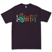 Plum Western Howdy Gemstone Cowboy Hat Premium Tee - HowdyJamesFarm