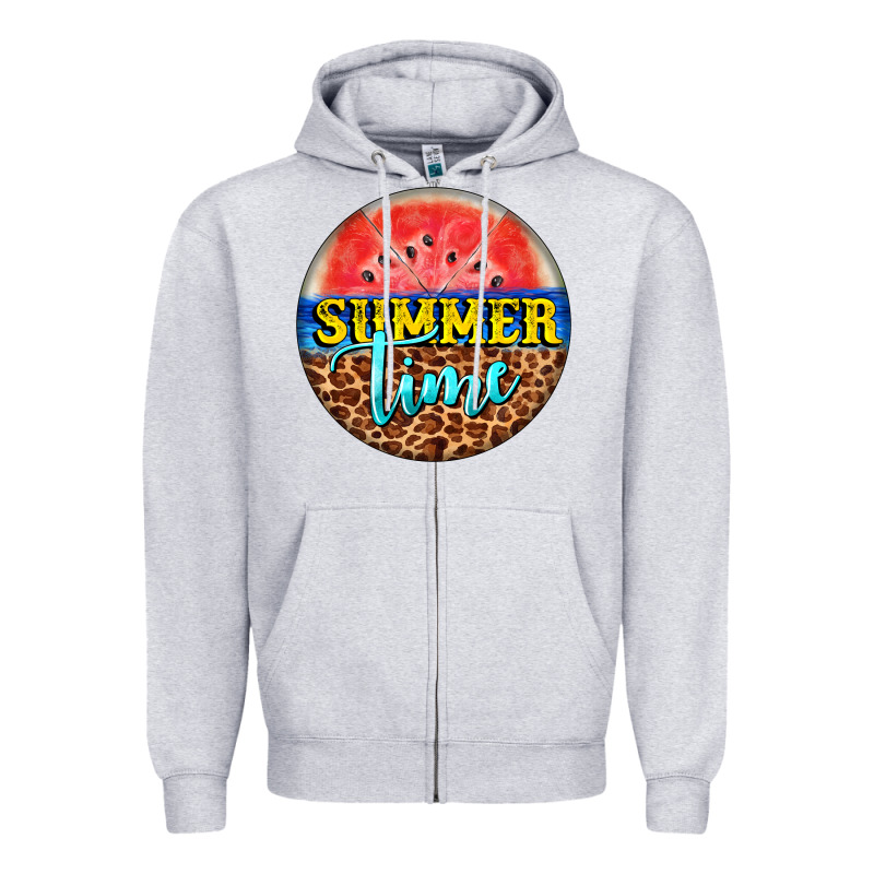 Summer Time Watermelon Zipper Hoodie by BarkalooDesign | Teevron
