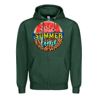 Sports Green summer time watermelon Zipper Hoodie - BarkalooDesign