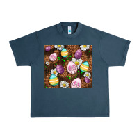 Midnight Navy Easter rabbit eggs Urban Heavy Tee - OliviaCreatesArt