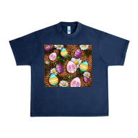 Navy Easter rabbit eggs Urban Heavy Tee - OliviaCreatesArt