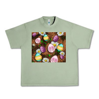 Oil Green Easter rabbit eggs Urban Heavy Tee - OliviaCreatesArt