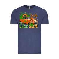 Vintage Denim St. Patrick's Loads of luck with gnome Vintage Tee - HowdyJamesFarm