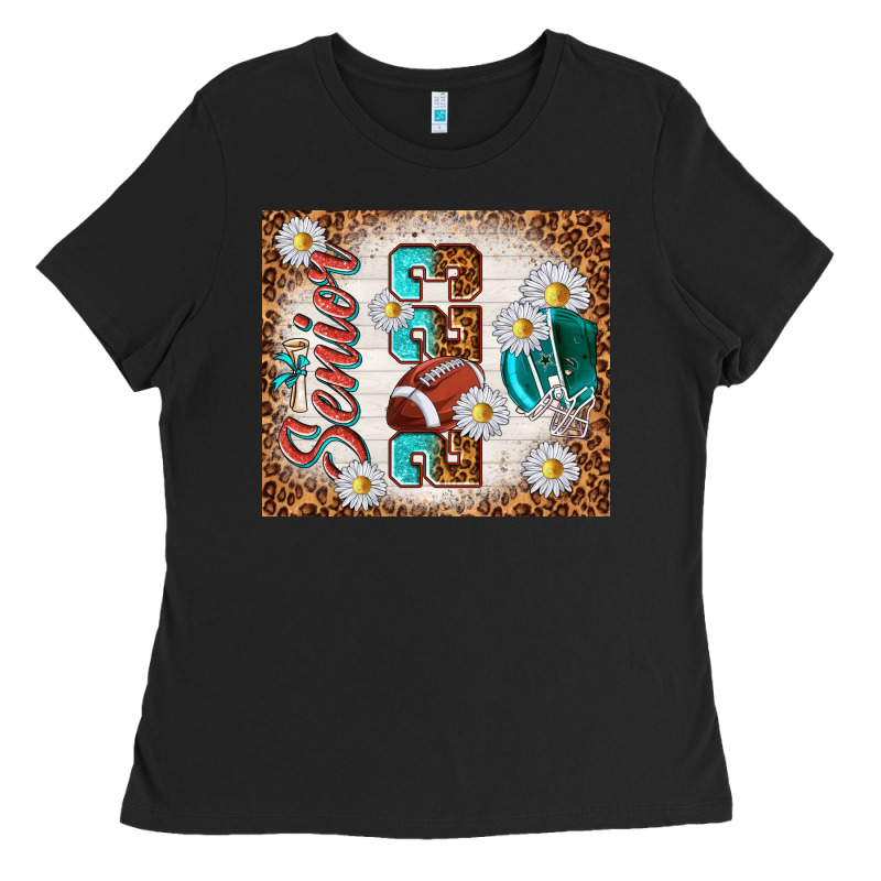 Senior 2023 Football Ladies Tee by TumblerDesignByShophia | Teevron