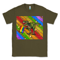 Army Green lgbtq dinosaur t rex tumbler Classic Tee - Artiststas