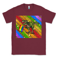 Burgundy lgbtq dinosaur t rex tumbler Classic Tee - Artiststas