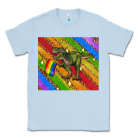 Dusty Blue lgbtq dinosaur t rex tumbler Classic Tee - Artiststas