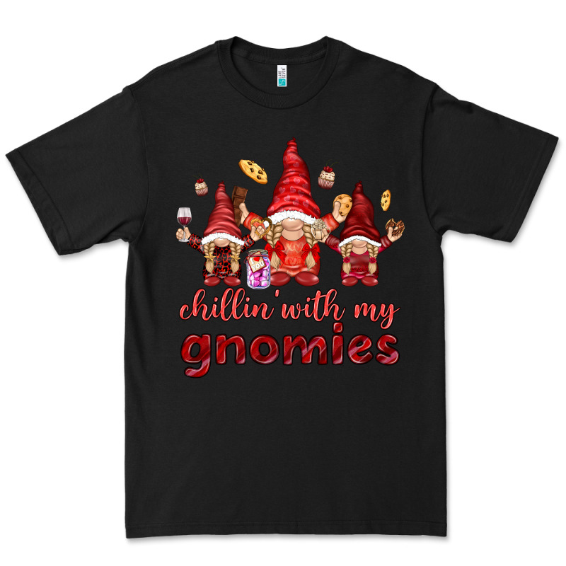 Chilling With My Gnomies Valentine's Day Premium Tee by HowdyJamesFarm | Teevron