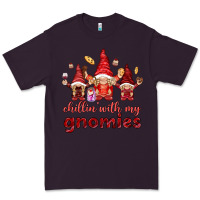 Plum Chilling with my gnomies Valentine's Day Premium Tee - HowdyJamesFarm