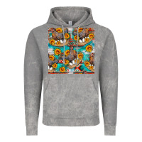 Cloud Rock chicken with eggs and sunflowers seamles pattern Vintage Hoodie - FaDigitalArtStudio