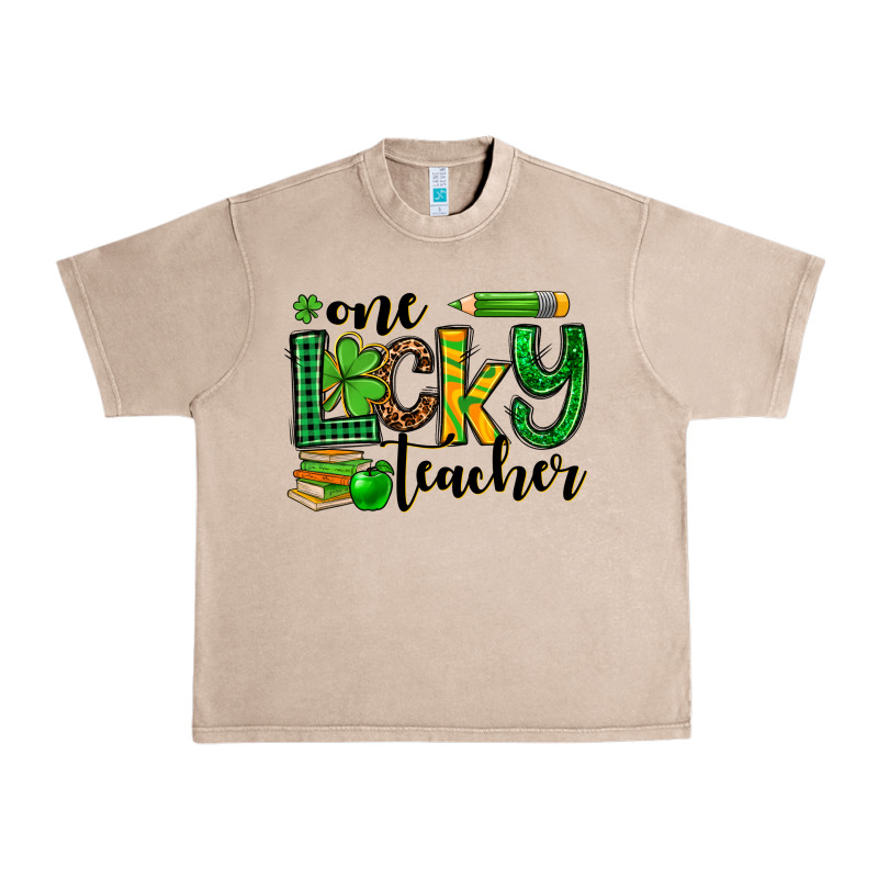 St. Patrick's One Lucky Teacher Urban Heavy Tee by OliviaCreatesArt | Teevron