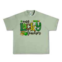 Oil Green St. Patrick's One lucky Teacher Urban Heavy Tee - OliviaCreatesArt