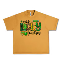 Peanut Butter St. Patrick's One lucky Teacher Urban Heavy Tee - OliviaCreatesArt