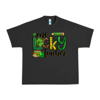 Pigment Black St. Patrick's One lucky Teacher Urban Heavy Tee - OliviaCreatesArt