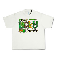 Pistachio St. Patrick's One lucky Teacher Urban Heavy Tee - OliviaCreatesArt