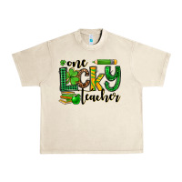 Sandshell St. Patrick's One lucky Teacher Urban Heavy Tee - OliviaCreatesArt
