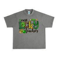 Tornado St. Patrick's One lucky Teacher Urban Heavy Tee - OliviaCreatesArt