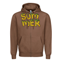 Chestnut summer pineapple Zipper Hoodie - BarkalooDesign