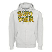 Dove Grey summer pineapple Zipper Hoodie - BarkalooDesign