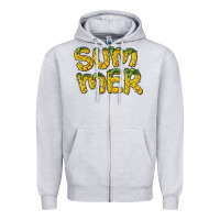 Heather Grey summer pineapple Zipper Hoodie - BarkalooDesign