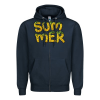 Navy summer pineapple Zipper Hoodie - BarkalooDesign